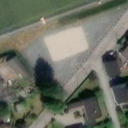 Sand Volleyball Court — aerial view