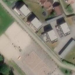Sand Volleyball Court — aerial view