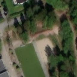Sand Volleyball Court — aerial view