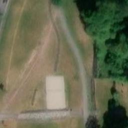 Sand Volleyball Court — aerial view