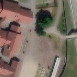 Sand Volleyball Court — aerial view