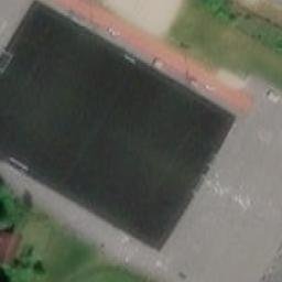 Sand Volleyball Court — aerial view