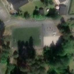 Sand Volleyball Court — aerial view