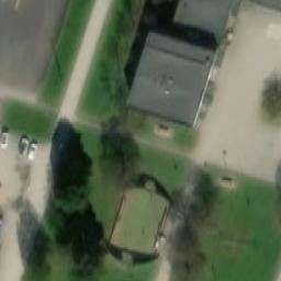 Grass Volleyball Court — aerial view