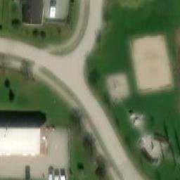 Sand Volleyball Court — aerial view