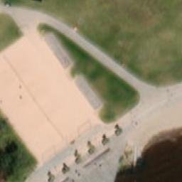Lögastrands Beach Volleybollplan — aerial view