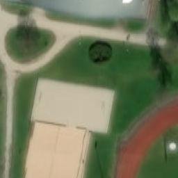 Sand Volleyball Court — aerial view