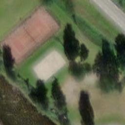 Sand Volleyball Court — aerial view