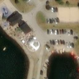 Sand Volleyball Court — aerial view