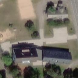 Sand Volleyball Court — aerial view