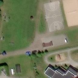 Sand Volleyball Court — aerial view