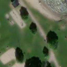Sand Volleyball Court — aerial view