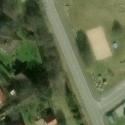 Sand Volleyball Court — aerial view