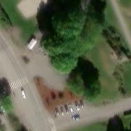 Sand Volleyball Court — aerial view