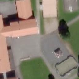Sand Volleyball Court — aerial view