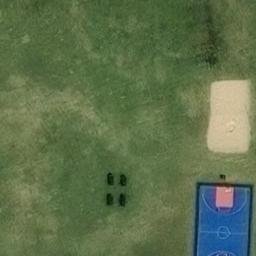 Sand Volleyball Court — aerial view