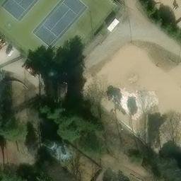 Sand Volleyball Court — aerial view