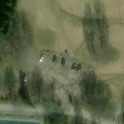 Grass Volleyball Court — aerial view