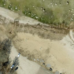 Sand Volleyball Court — aerial view