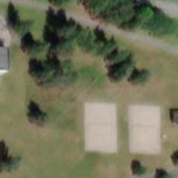 Sand Volleyball Court — aerial view
