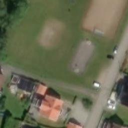 Sand Volleyball Court — aerial view