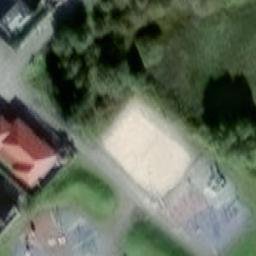 Sand Volleyball Court — aerial view