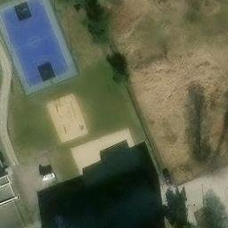 Sand Volleyball Court — aerial view