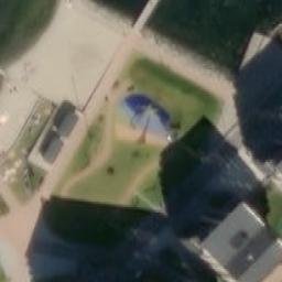 Sand Volleyball Court — aerial view