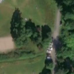 Sand Volleyball Court — aerial view