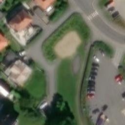 Sand Volleyball Court — aerial view