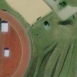 Sand Volleyball Court — aerial view