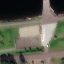 Sand Volleyball Court — aerial view