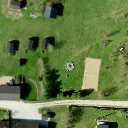 Sand Volleyball Court — aerial view
