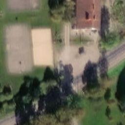 Sand Volleyball Court — aerial view