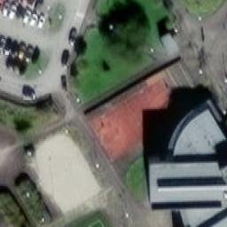 Sand Volleyball Court — aerial view