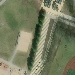 Sand Volleyball Court — aerial view