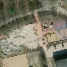 Sand Volleyball Court — aerial view