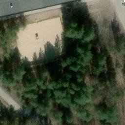 Sand Volleyball Court — aerial view