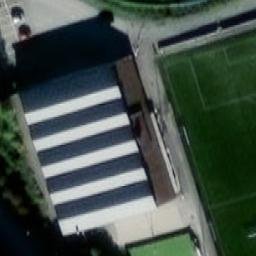 Sand Volleyball Court — aerial view