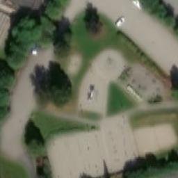 Sand Volleyball Court — aerial view