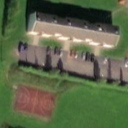 Grass Volleyball Court — aerial view