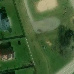 Sand Volleyball Court — aerial view