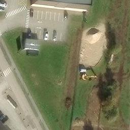 Sand Volleyball Court — aerial view