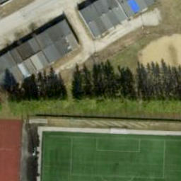 Sand Volleyball Court — aerial view