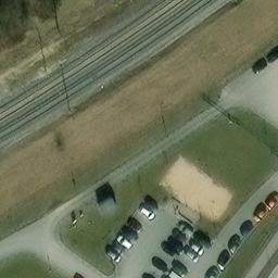 Sand Volleyball Court — aerial view