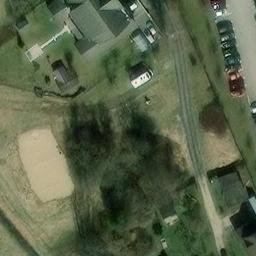 Sand Volleyball Court — aerial view