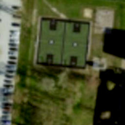 Sand Volleyball Court — aerial view