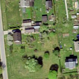 Sand Volleyball Court — aerial view