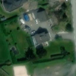 Sand Volleyball Court — aerial view