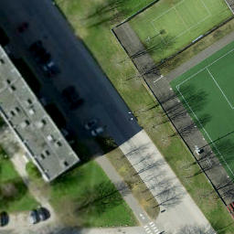Volleyball Court — aerial view